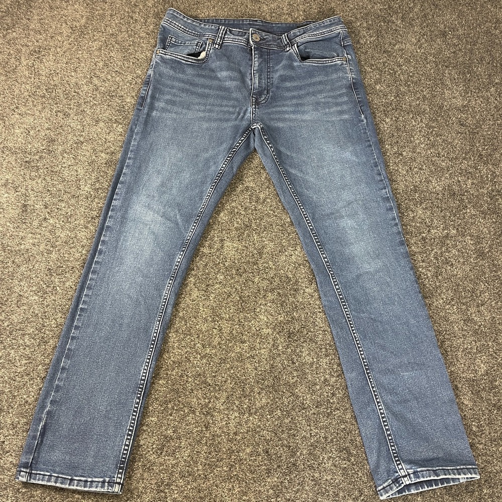 The Perfect Jean NYC Slim Fit Jeans Mens 33x30 Blue Stretch Denim Casual